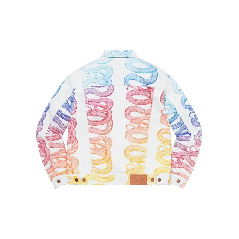 Supreme X Hysteric Glamour Snake Denim Trucker Jacket-7