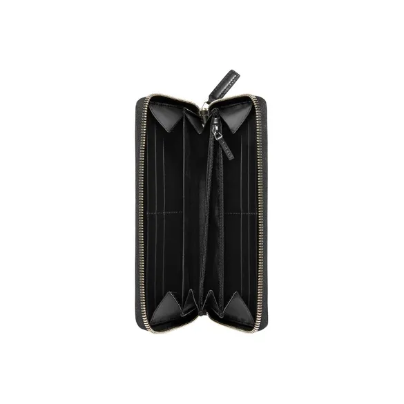 GUCCI Leather Wallet Men's Black-4