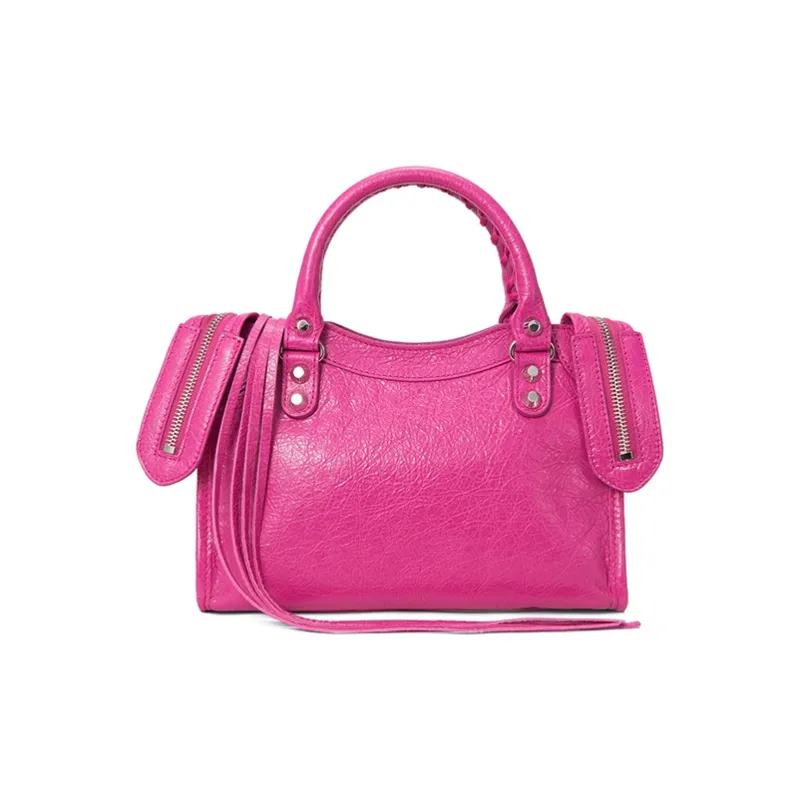 Balenciaga Sheepskin Biker Bag, Crossbody Bag, Shoulder Bag, Handbag Mini Women's Zi Red-1
