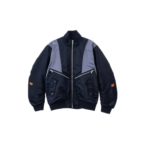 CAT Puffer Jackets Men Navy Blue