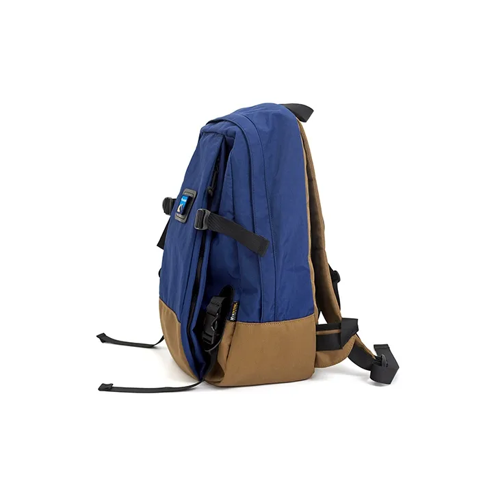 MYEDITION Nylon Backpack Regular Unisex Navy Blue-2