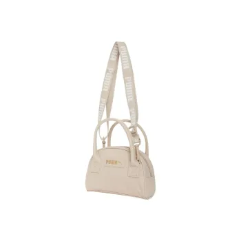 PUMA Fabric Artificial Leather Handbags Shoulder Bag Crossbody Bag Regular Women's Beige