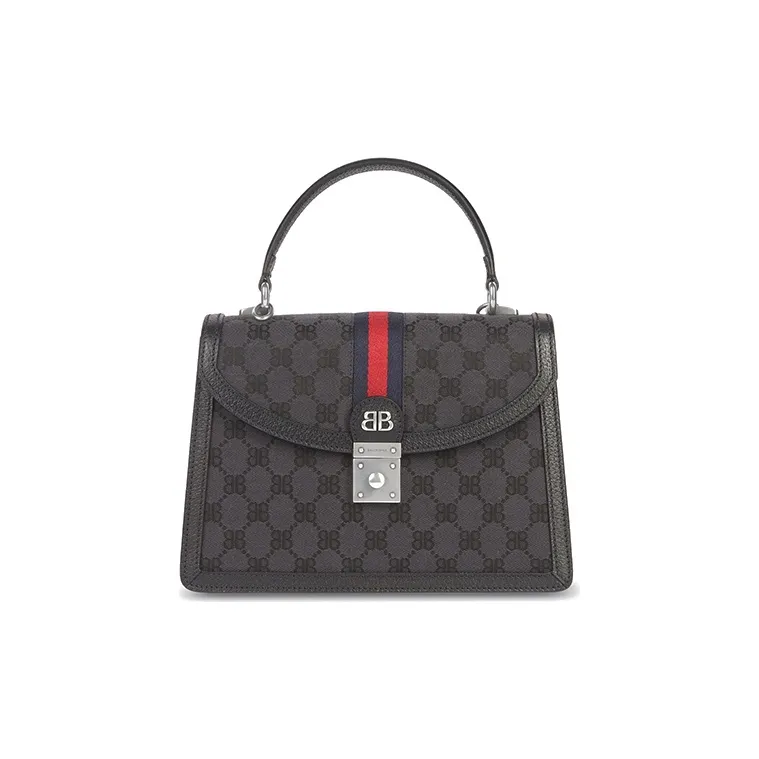 Balenciaga GUCCI Collaboration Canvas Leather Briefcase Trumpets Women's-0