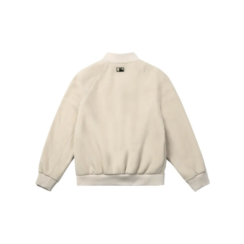 MLB Velvet Jackets Unisex White-1