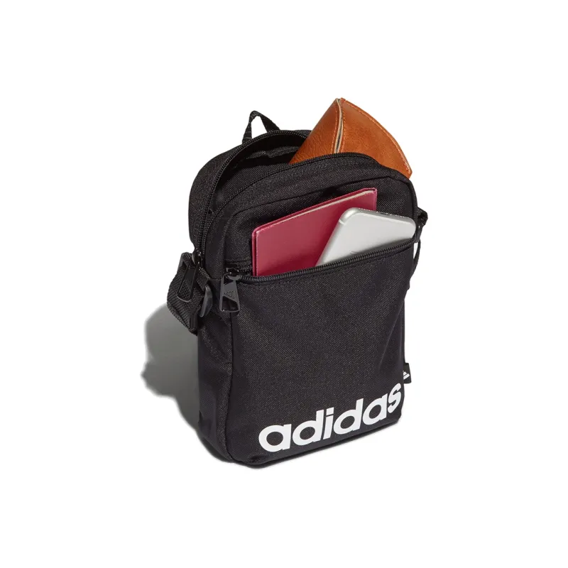 Adidas Recycled Polyester Shoulder Bag Regular Unisex Black-3