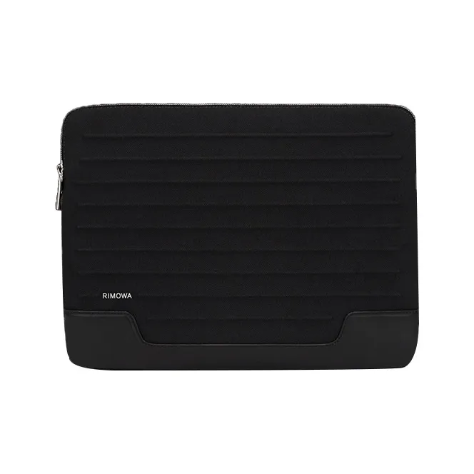 RIMOWA Never Still Canvas With Grain Leather Laptop Bag Clutch Briefcase Unisex Black-0