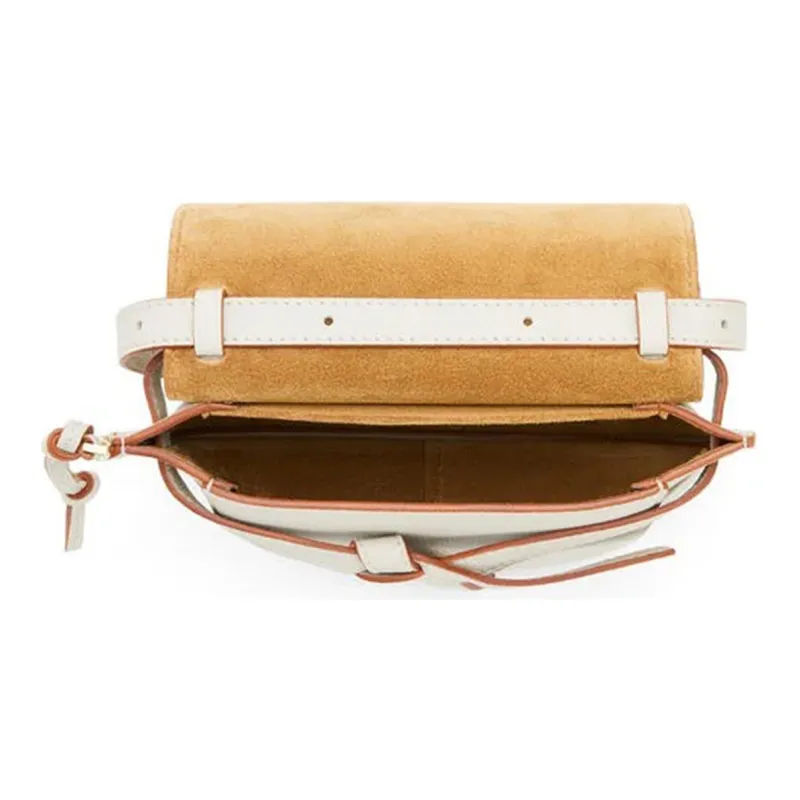 LOEWE Gate Cotton One Shoulder Handbag Crossbody Bag Mini Women's White-3