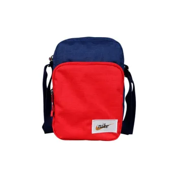 Nike Heritage Polyester Shoulder Bag, Crossbody Bag Regular Unisex Dark Blue/Red