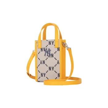 MLB Monogram Collection Cellphone Pouches Yellow Brown Multicolor