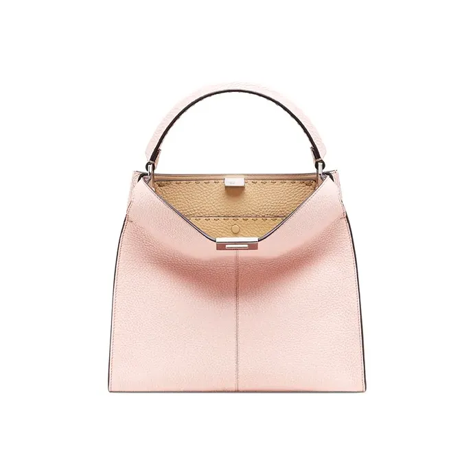FENDI Cow Leather Tote, Handbag, Shoulder Bag Medium Size Women's Light Pink-1