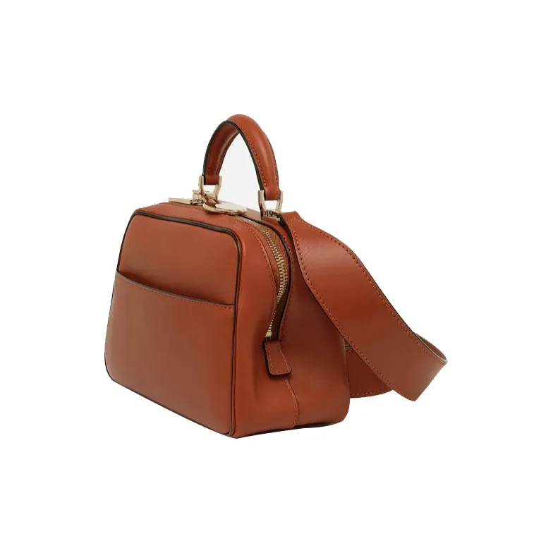 Valextra Serie S Calfskin Shoulder Bag, Crossbody Bag, Handbag Mini Women's Rusty Red-1