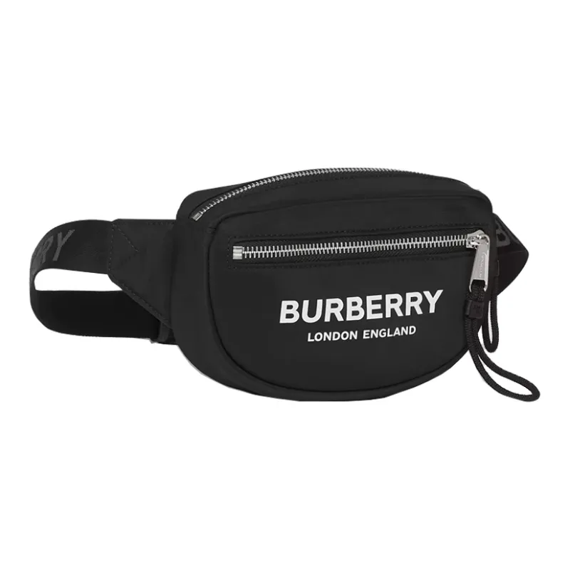 Burberry Cannon Bum Bag Logo Print Econyl Small Black-2