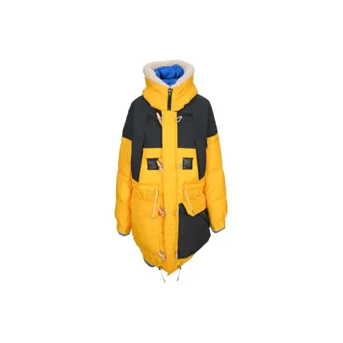 Sacai Parka Coats Men Yellow