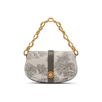 CHARLES&KEITH Polyurethane Mosaic Fabric Handbag, Shoulder Bag, Crossbody Bag Regular Women's Multicolor