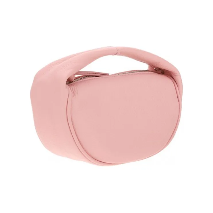 By Far Baby Cush Cow Leather Handbag Shoulder Bag Crossbody Bag Small Size Women's Pink-3