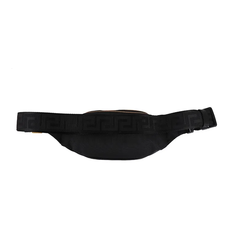 VERSACE VERSACE Fabric Sling Bag Fanny Pack Unisex Black-2
