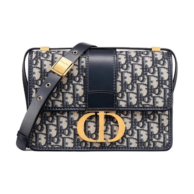 DIOR 30 Montaigne Bag Blue DIOR Oblique Jacquard-0