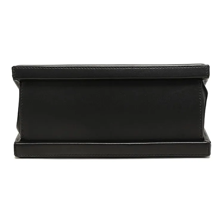 LOEWE Postal Bag Natural Cow Leather Handbag Shoulder Bag Crossbody Bag Small Size Women's Black-2