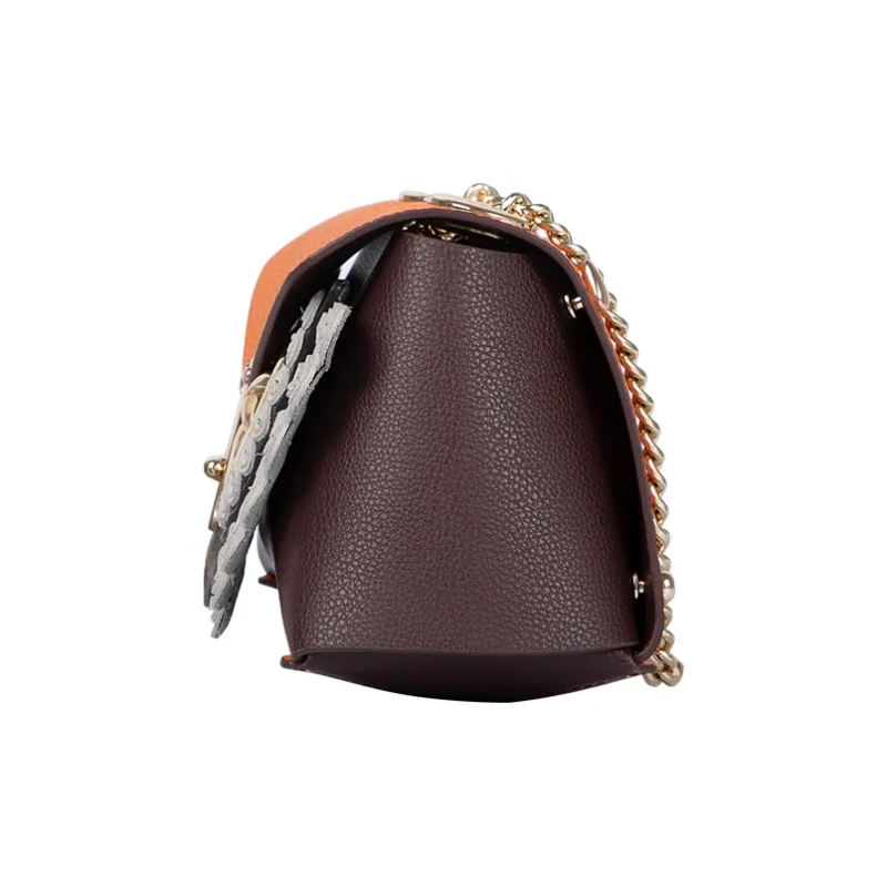 WANACCESSORY Cow Leather Crossbody Bag Regular Women's Milk Orange-1