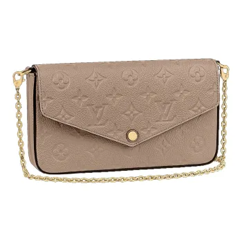 LOUIS VUITTON Pochette Felicie Monogram Empreinte Tourterelle