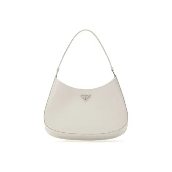 PRADA Cleo Leather Crescent Bag Shoulder Bag Regular Women's White