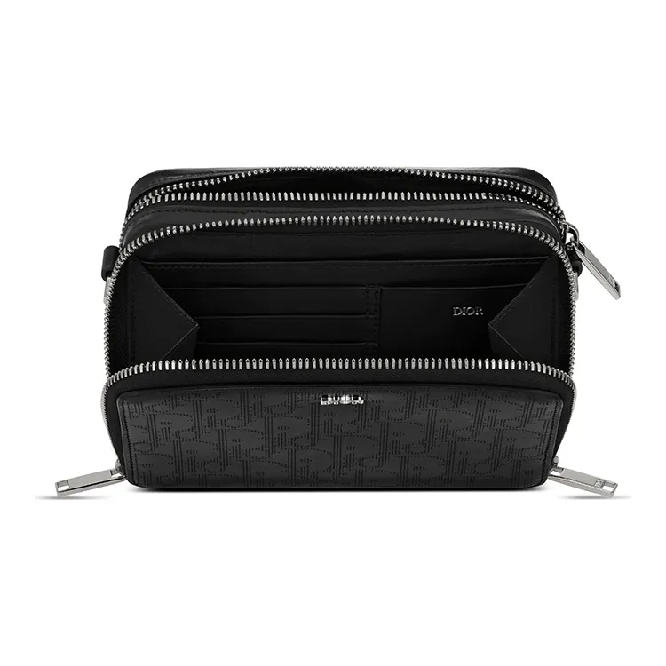 DIOR Galaxy Leather Messenger Bag, Clutch, Crossbody Bag, Shoulder Bag Men's Black-2