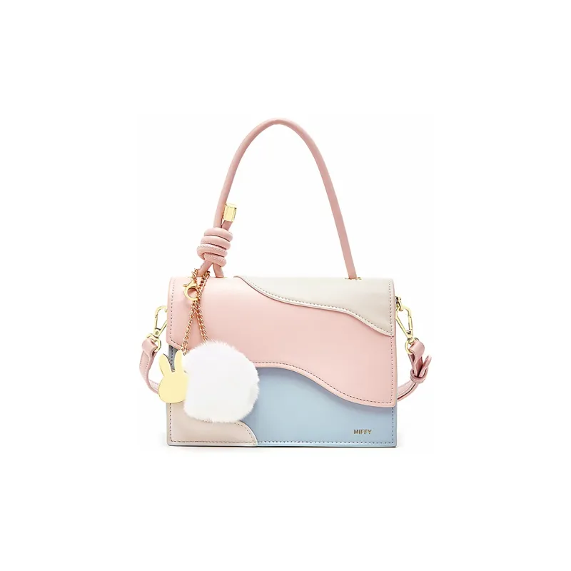 Miffy PU One Shoulder Handbag Crossbody Bag Regular Women's Coffee/Blue-0