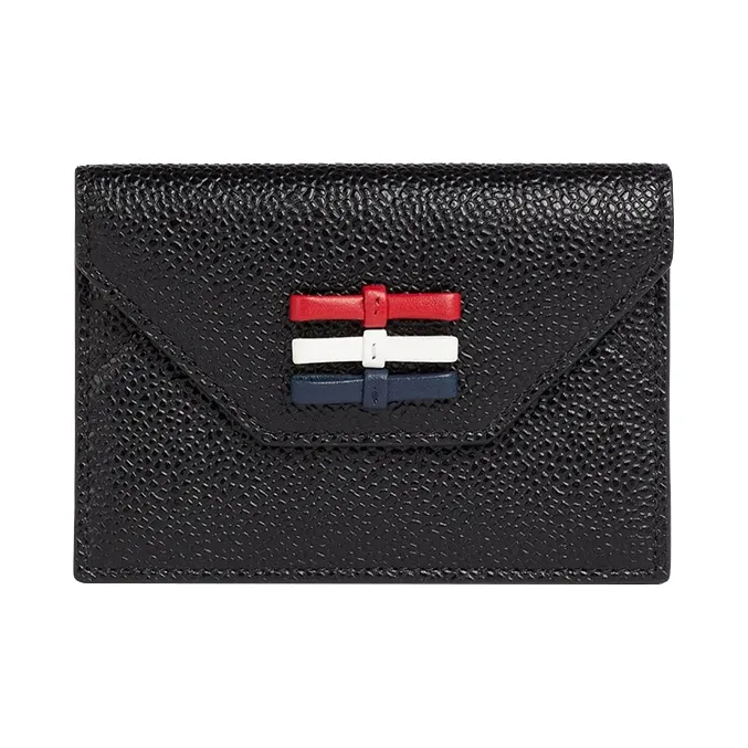THOM BROWNE· Leather Card Holder Card Holder Men's Black-0