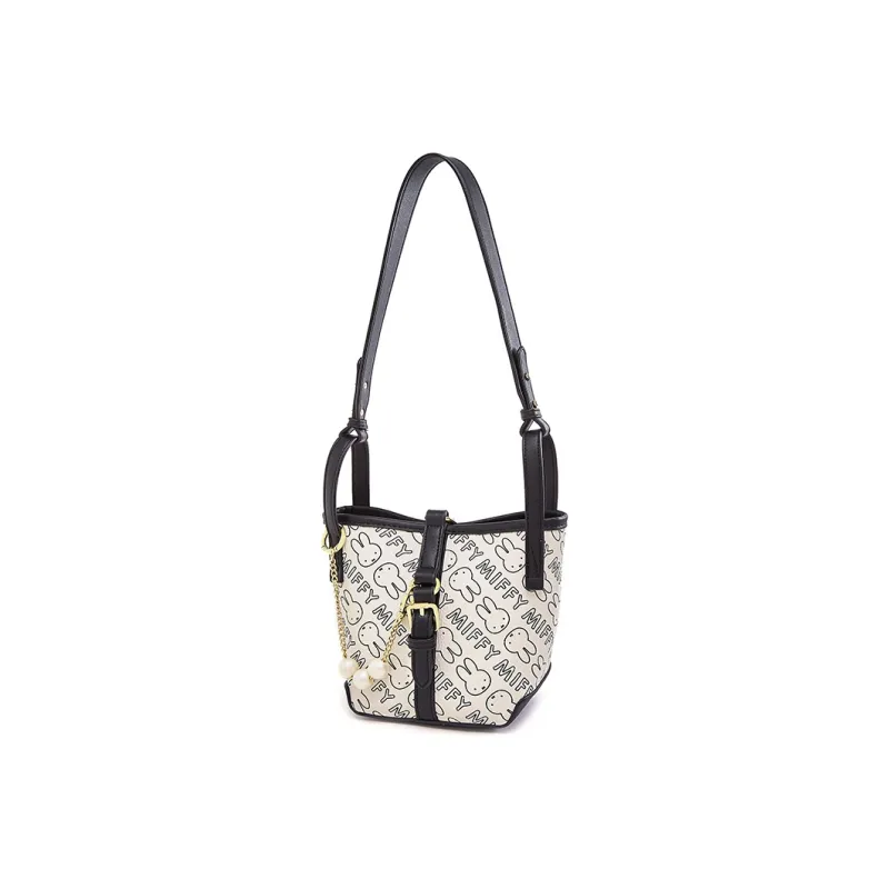 Miffy PU Bucket Bag Handbag Basket Bag Shoulder Bag Women's Brown/Black-5
