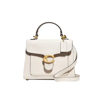 COACH Tabby Calfskin With Pebbled Leather Handbag Shoulder Bag Crossbody Bag Small Size Women's Pink White