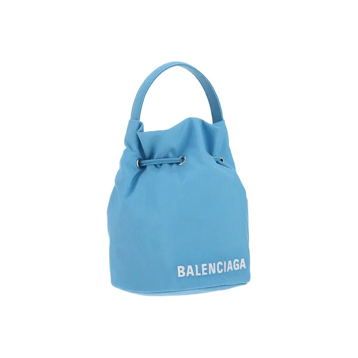 Balenciaga Nylon Handbag Women's Light Blue-2