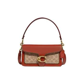 COACH Tabby Leather Shoulder Bag, Crossbody Bag, Shoulder Bag Women's Rusty Red