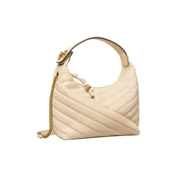 TORY BURCH Kira Sheepskin Crescent Bag Portable Crossbody Bag Shoulder Bag Women's White