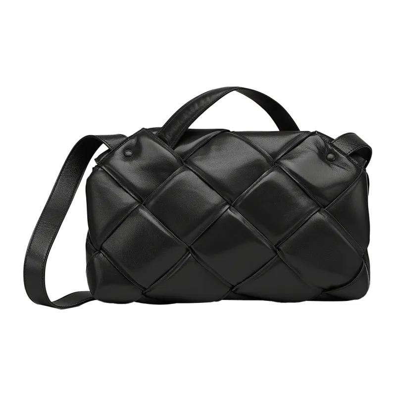 Bottega Veneta Nappa Leather Handbag Women's Black-1