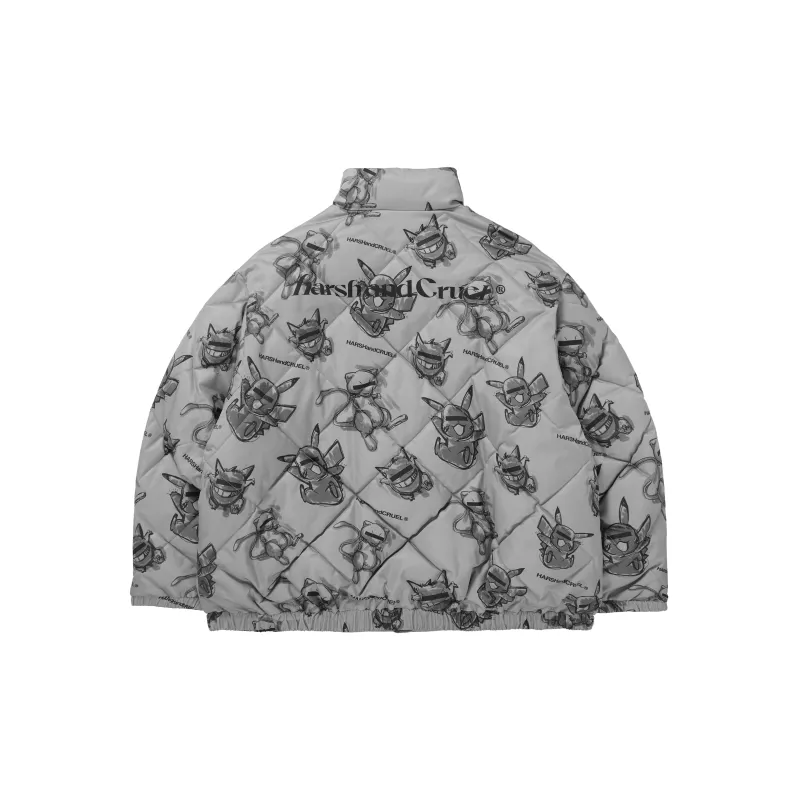 HARSH AND CRUEL Puffer Jackets Unisex-10