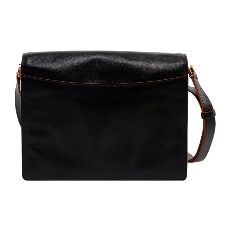 MARNI Patent Leather Calfskin Trunk Bag Shoulder Bag Women's Black-2