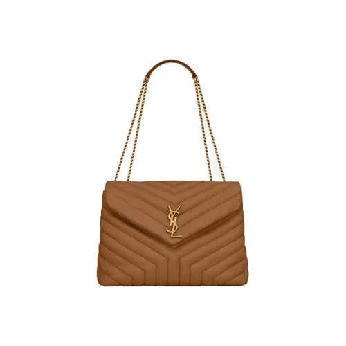 SAINT LAURENT LOULOU Leather Crossbody Bag Women's