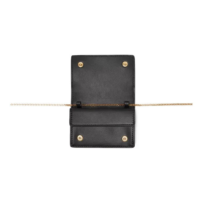 Burberry Leather Card Holder Women's Black-4