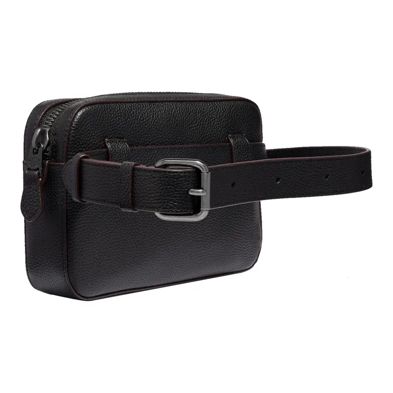 COACH Metropolitan Leather Small Square Bag Sling Bag, Fanny Pack Small Size Men's Black-1