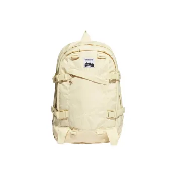 Adidas Originals Polyester Backpack Unisex Beige Yellow