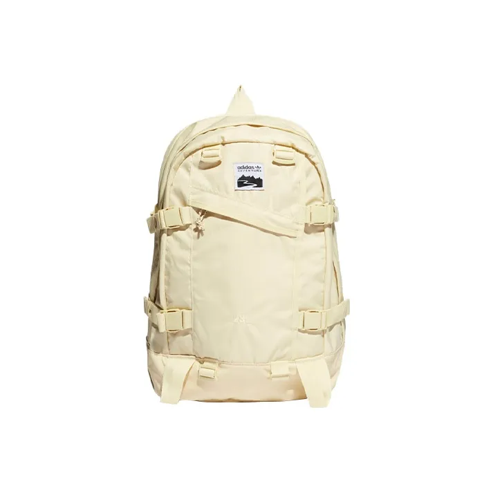 Adidas Originals Polyester Backpack Unisex Beige Yellow-0