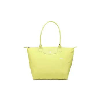 LONGCHAMP Le Pliage Sheepskin Crossbody Handbag, Shoulder Bag Women's Yellow