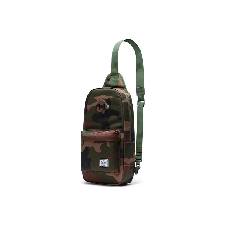 Herschel Polyester Shoulder Bag Crossbody Bag Fanny Pack Sling Bags Mini Unisex Heritage Forest Green Camouflage-1