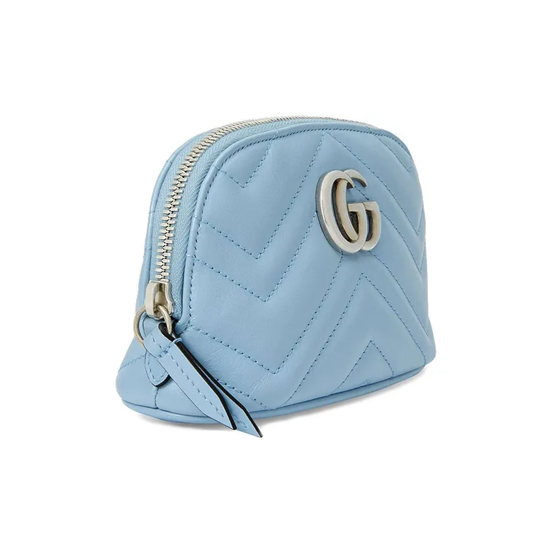 GUCCI Marmont Quilting Leather Makeup Bags Clutches Toiletry Bags Medium Size Women's Multicolor-1