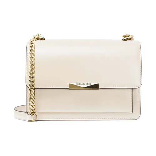 MICHAEL KORS Jade Cow Leather Shoulder Bag Crossbody Bag Regular Womens Light Orange/White
