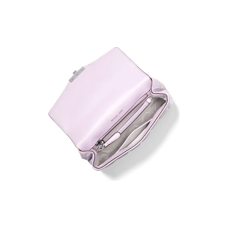 MICHAEL KORS Soho Sheepskin Crossbody Bag, Shoulder Bag Large Size Women's Light Purple-2