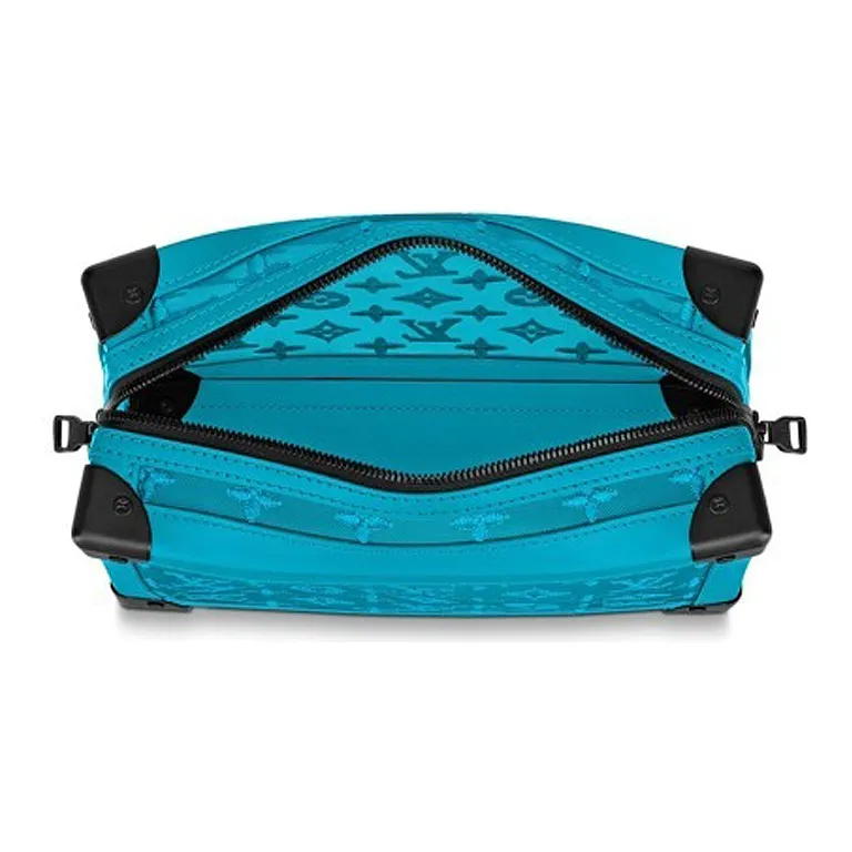 LOUIS VUITTON Soft Trunk Monogram Mesh Turquoise-2