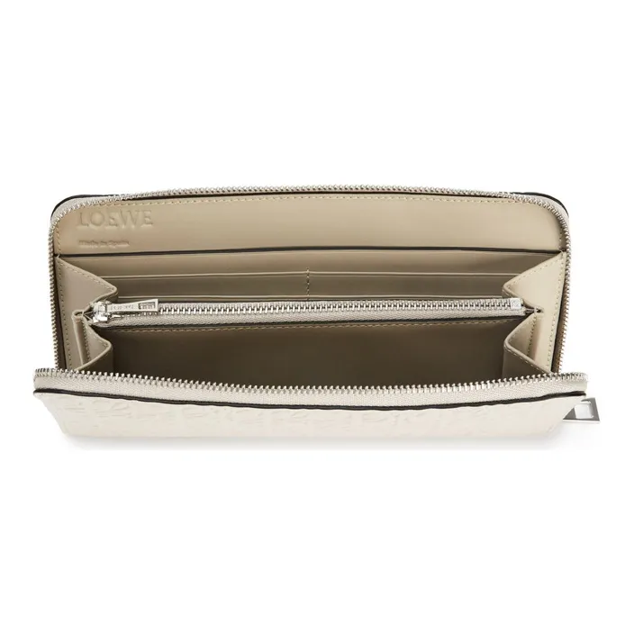 LOEWE Cow Leather Wallet Women's Light Oat-2