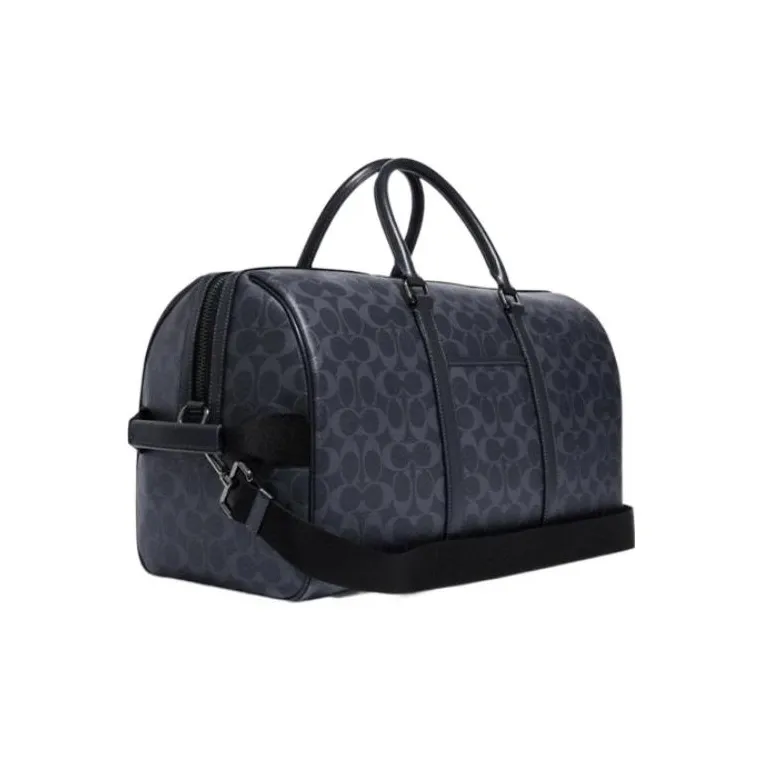 COACH Venturer Cow Leather Handbag Shoulder Bag Crossbody Bag Travel Bag Large Size Unisex Navy-1