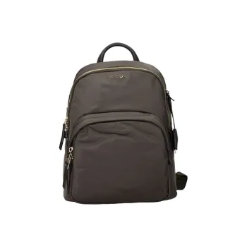 TUMI Nylon Backpack Unisex Gold Brown